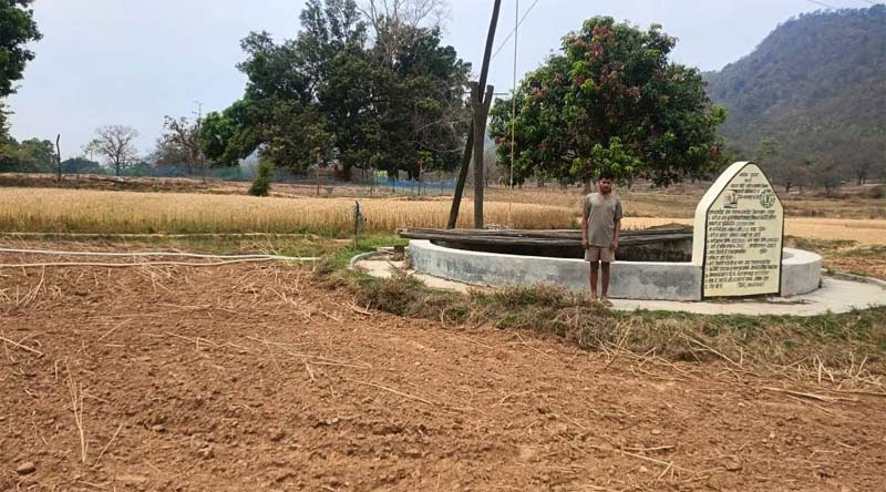 रायपुर : मनरेगा से बने कुएं से रामलाल के खेतों में लहलहाया फसल