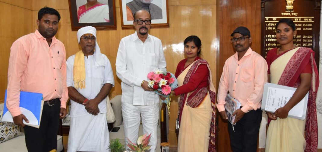 रायपुर : राज्यपाल डेका ने तुलसी शिशु मंदिर कांकेर के विकास के लिए 2 लाख रूपए दिए