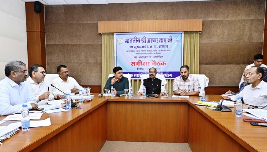 रायपुर : 90 प्रतिशत पूर्णता वाली योजनाओं के काम तत्परता से पूर्ण कर जल्द जलापूर्ति शुरू करें – अरुण साव