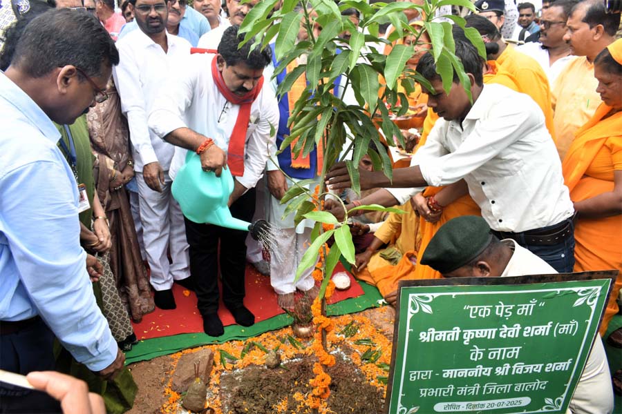 रायपुर : पौधरोपण करना पुनीत और प्रेरणादायी कार्य – उप मुख्यमंत्री विजय शर्मा