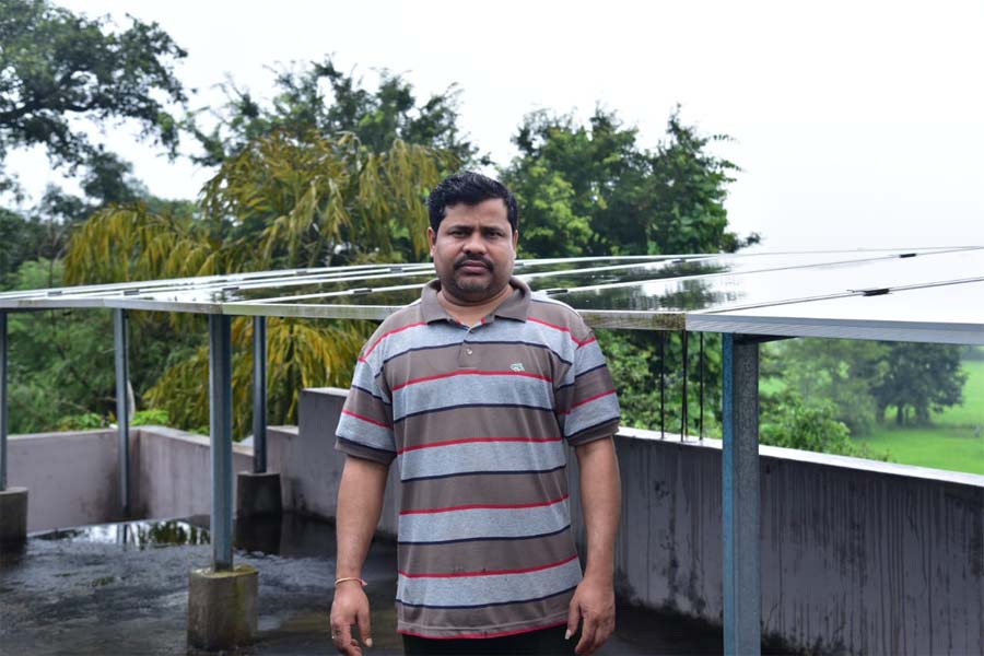 रायपुर : भुनेश देवांगन के घर का छत बना सूर्यघर