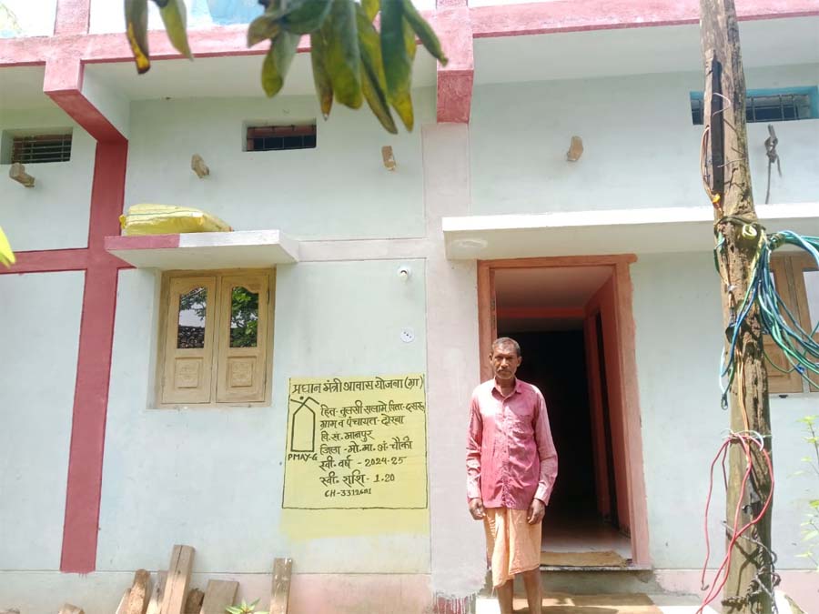 रायपुर : प्रधानमंत्री आवास योजना से मिला पक्का घर, तुलसीराम के जीवन में लौटी खुशहाली