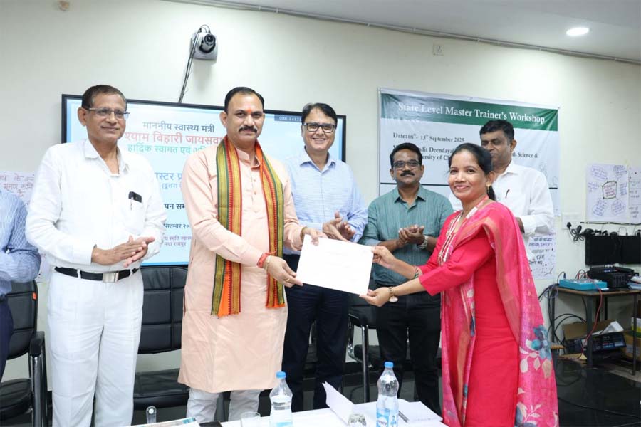 रायपुर : मितानिन कार्यक्रम छत्तीसगढ़ की रीढ़ है, इसे सशक्त बनाने के लिए प्रशिक्षण अत्यंत महत्वपूर्ण कदम – श्याम बिहारी जायसवाल