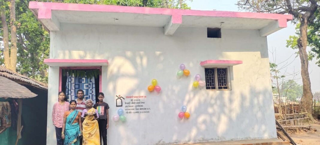 रायपुर : पक्के मकान का सपना हुआ साकार : प्रधानमंत्री आवास योजना ने दी गंगाबाई को नई उम्मीद