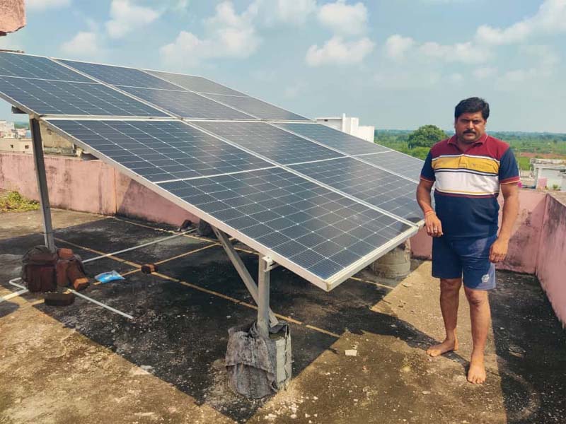 रायपुर : प्रधानमंत्री सूर्य घर मुफ्त बिजली योजना से मिली राहत : बिजली बिल अब लगभग शून्य