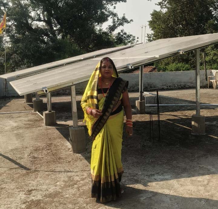 रायपुर : सोलर पैनल से चन्दा को मिल रही मुफ्त बिजली