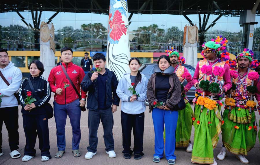 रायपुर : खेलो इंडिया ट्राइबल गेम्स के लिए खिलाड़ियों का छत्तीसगढ़ पहुंचना शुरू