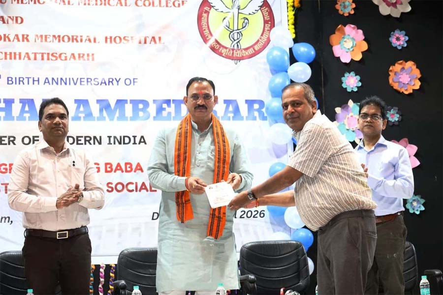 रायपुर : बाबा साहेब के विचारों पर चलकर ही बनेगा बेहतर समाज – स्वास्थ्य मंत्री श्याम बिहारी जायसवाल