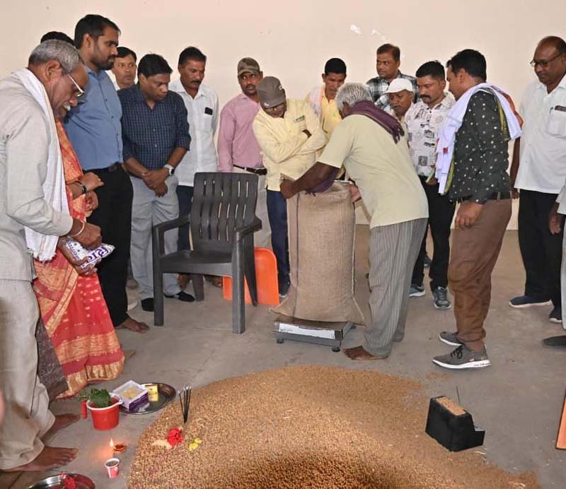 रायपुर : धमतरी में समर्थन मूल्य चना खरीदी ने पकड़ी रफ्तार