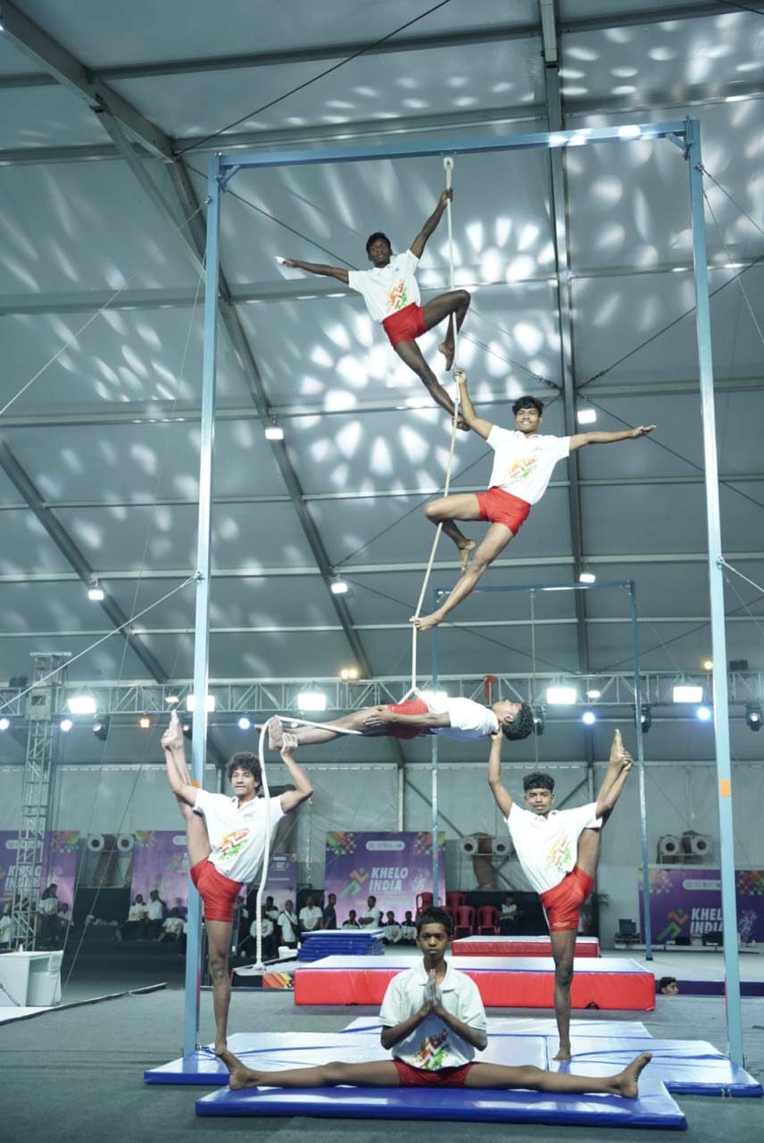 रायपुर : खेलो इंडिया ट्राइबल गेम्स 2026 : मल्लखंभ प्रतियोगिता का शानदार समापन