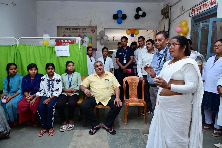 रायपुर : स्वस्थ बेटियां, सक्षम बेटियां : छत्तीसगढ़ में एचपीवी टीकाकरण अभियान का शुभारंभ