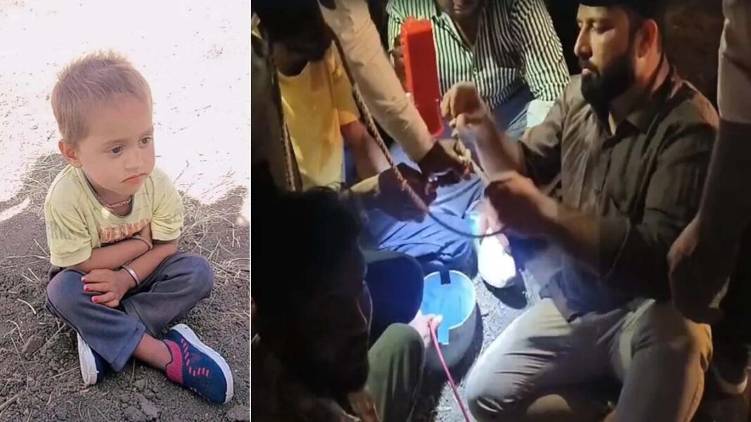 मध्य प्रदेश: उज्जैन के बड़नगर में बोरवेल में फंसा दो साल का मासूम, चट्‌टानें आने से रुकी खुदाई, हाथों में रिंग फंसाकर रेस्क्यू की कोशिश