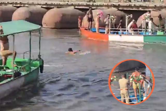 उत्तर प्रदेश: वृंदावन में 30 पर्यटकों से भरी प्राइवेट नाव यमुना नदी में पलटी, हादसे में 10 की मौत, मृतकों में पति-पत्नी और पिता-बेटी शामिल; लाइफ जैकेट नहीं पहनी थी, मदद के लिए सेना पहुंची