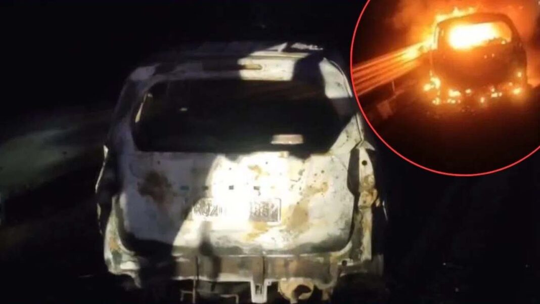 BIG NEWS: दिल्ली-मुंबई एक्सप्रेस वे पर चलती कार में आग लगी, हादसे में 5 लोग जिंदा जले, सिर्फ हड्डियां मिलीं, वैष्णो देवी दर्शन कर लौट रहा था परिवार