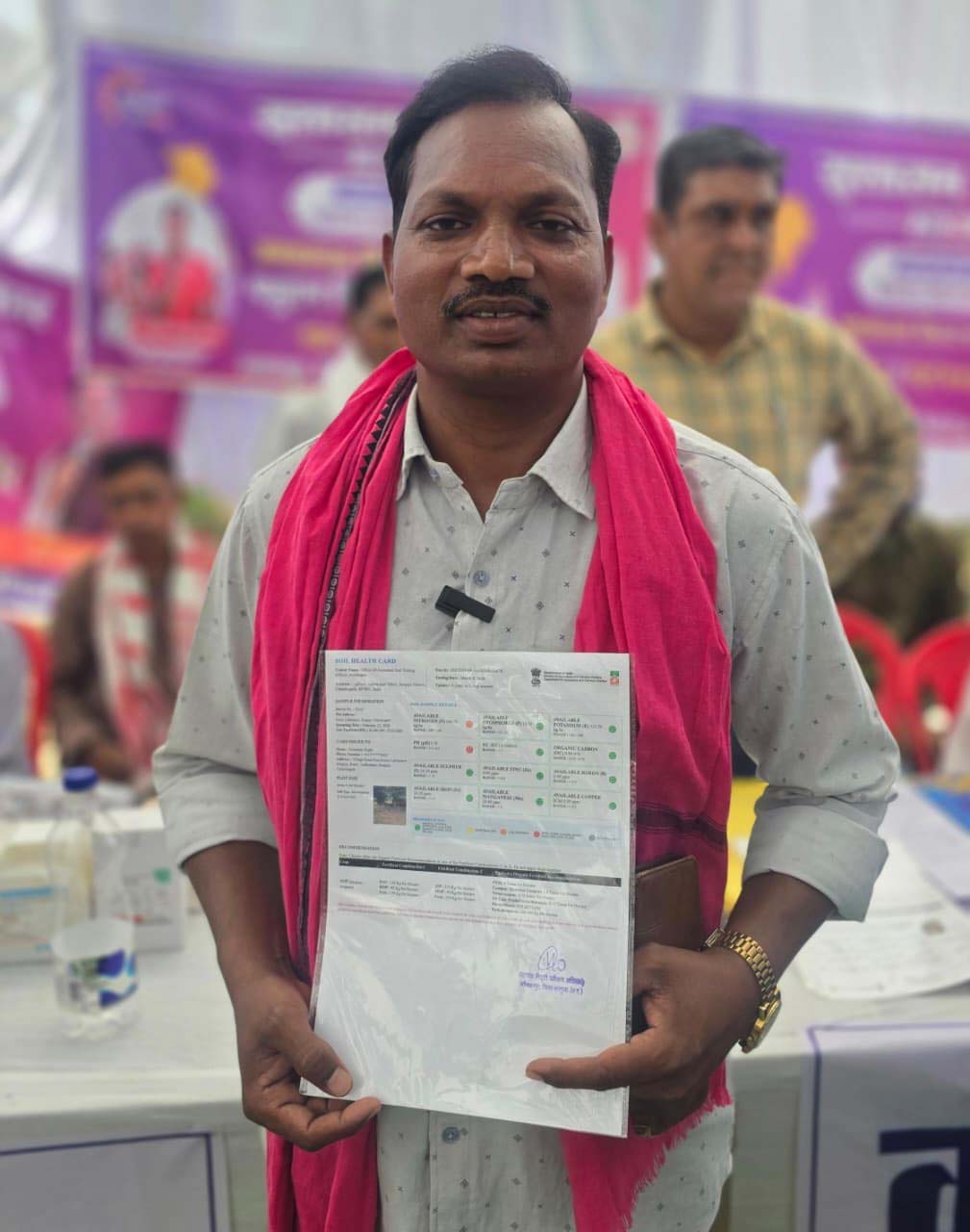 रायपुर : सुशासन तिहार में मिला सॉइल हेल्थ कार्ड, आधुनिक खेती से बढ़ा नेवल साय कुजूर का मुनाफा