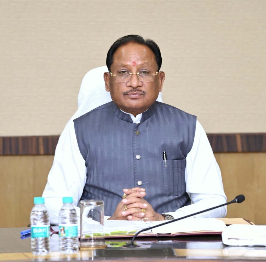रायपुर : मुख्यमंत्री विष्णुदेव साय की अध्यक्षता में केबिनेट की बैठक मंत्रालय में प्रारम्भ