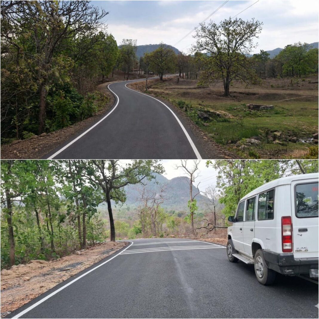 रायपुर : पहाड़ों के बीच बसाहट तक पहुँची नई उम्मीद, जामभाठा-सोनारी में बनी पक्की सड़क
