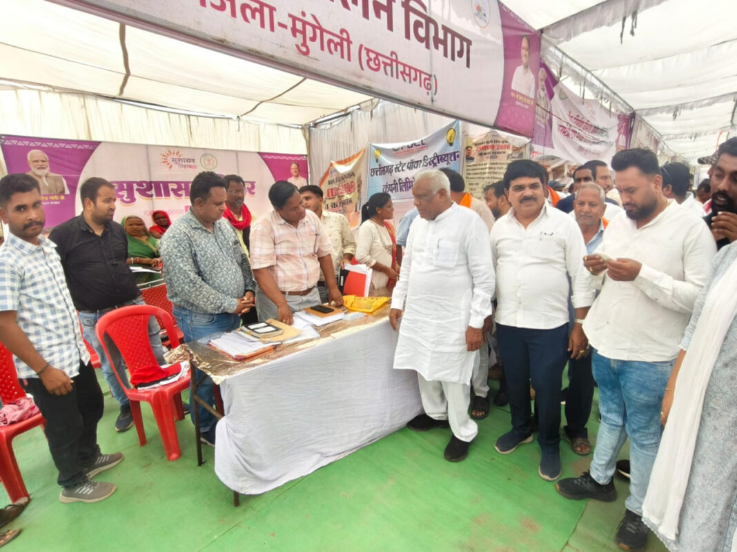 रायपुर : सुशासन तिहार-2026 : ग्राम बिरगांव में हुआ समाधान शिविर का आयोजन