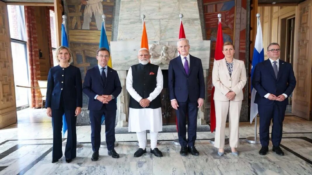 प्रधानमंत्री मोदी ने भारत-नॉर्डिक शिखर सम्मेलन में हिस्सा लिया, नॉर्वे-डेनमार्क, आइसलैंड और फिनलैंड के PM से मिले; 2030 तक व्यापार दोगुना करने पर चर्चा हुई