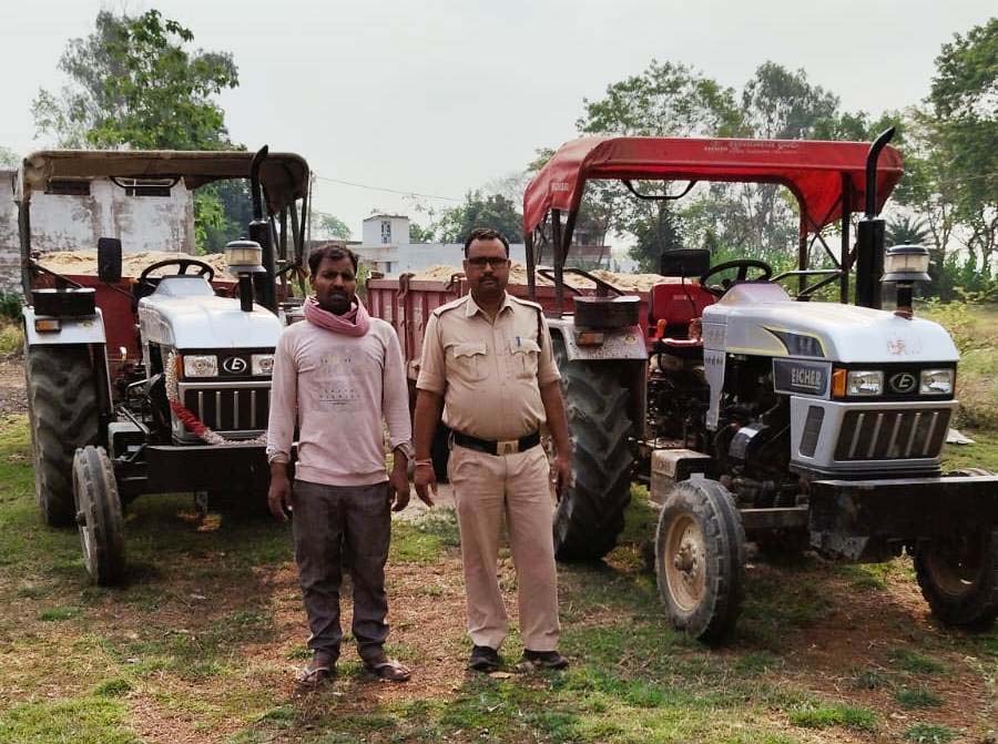 रायपुर : अवैध रेत उत्खनन एवं परिवहन पर बड़ी कार्रवाई, 11 वाहन जब्त