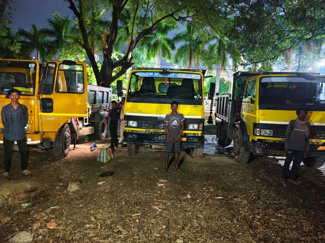 रायपुर : मुख्यमंत्री विष्णु देव साय के निर्देश पर अवैध खनन के खिलाफ सख्त अभियान, 7 वाहन जप्त