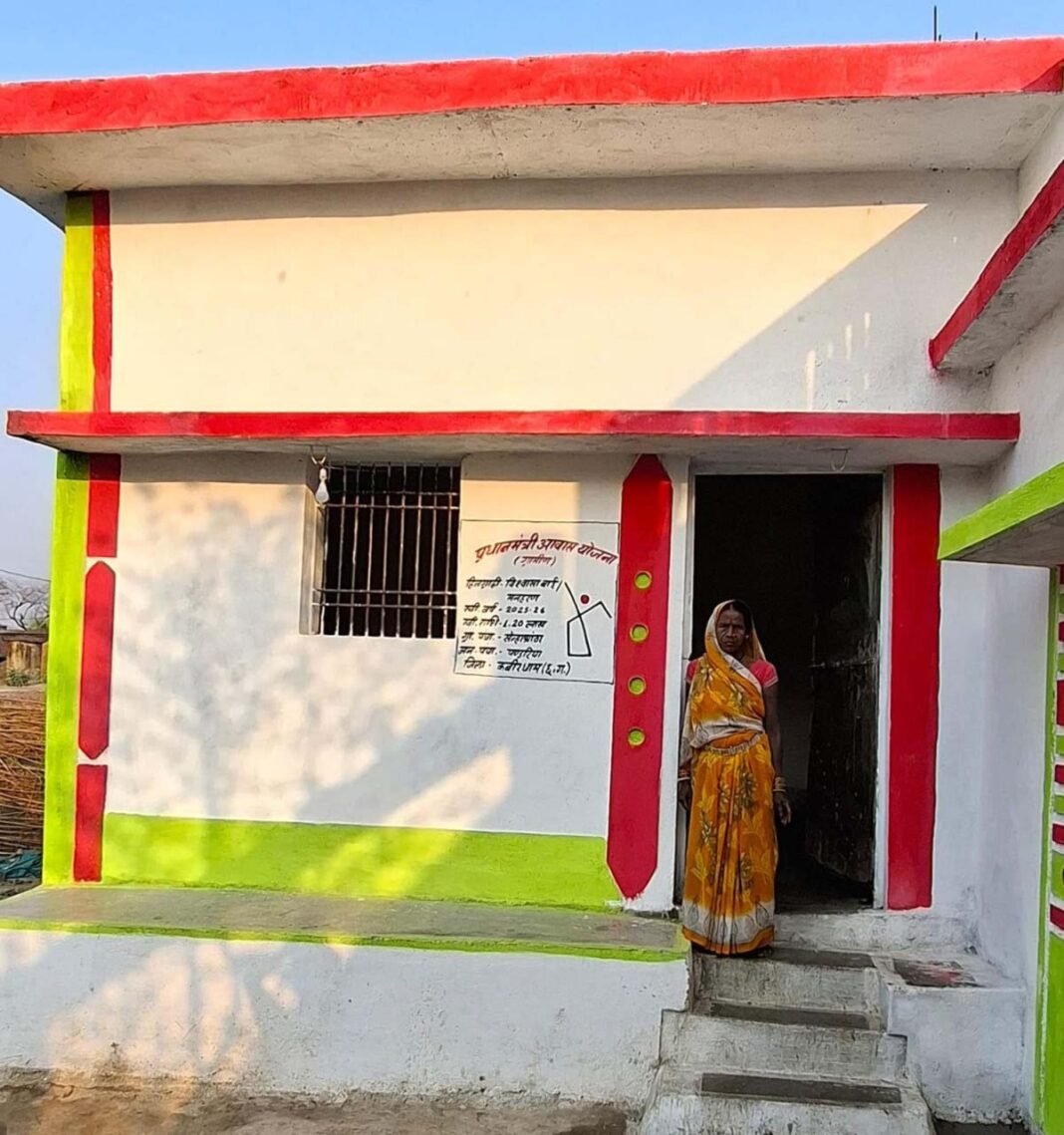 रायपुर : प्रधानमंत्री आवास योजना से मिला पक्का घर, विश्वासा बाई के पूरे हुए सुरक्षित आवास के सपने