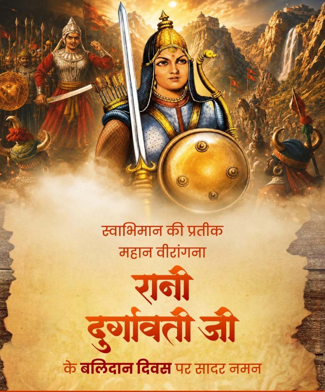 रायपुर : वित्त मंत्री ओपी चौधरी ने रानी दुर्गावती के बलिदान दिवस पर किया नमन