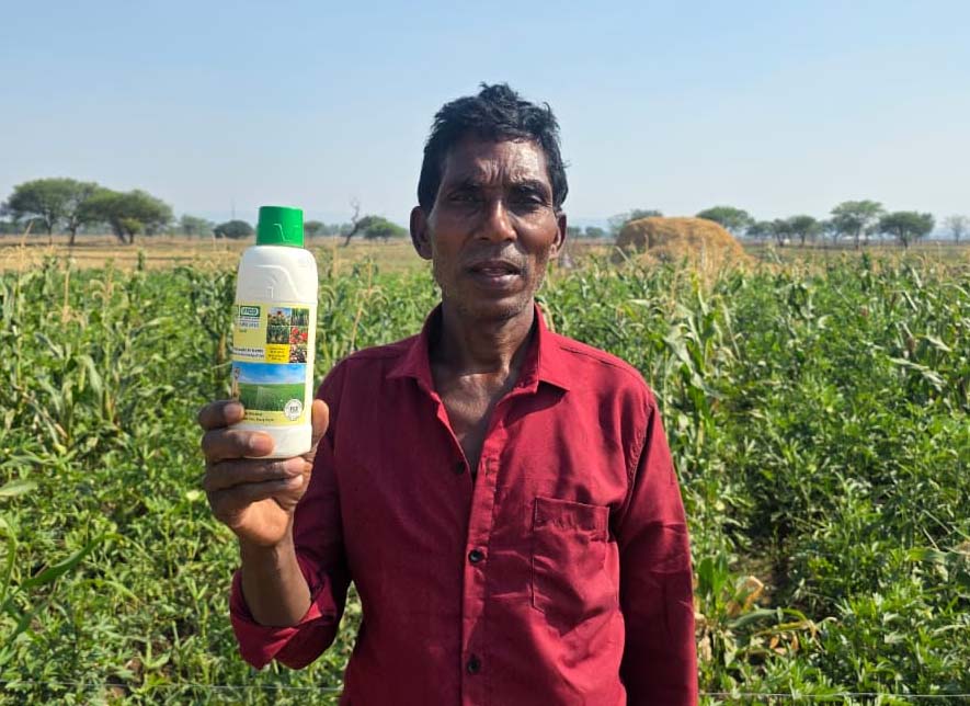 रायपुर : नैनो यूरिया से बदली किसान परशुराम राजवाड़े की खेती की तस्वीर