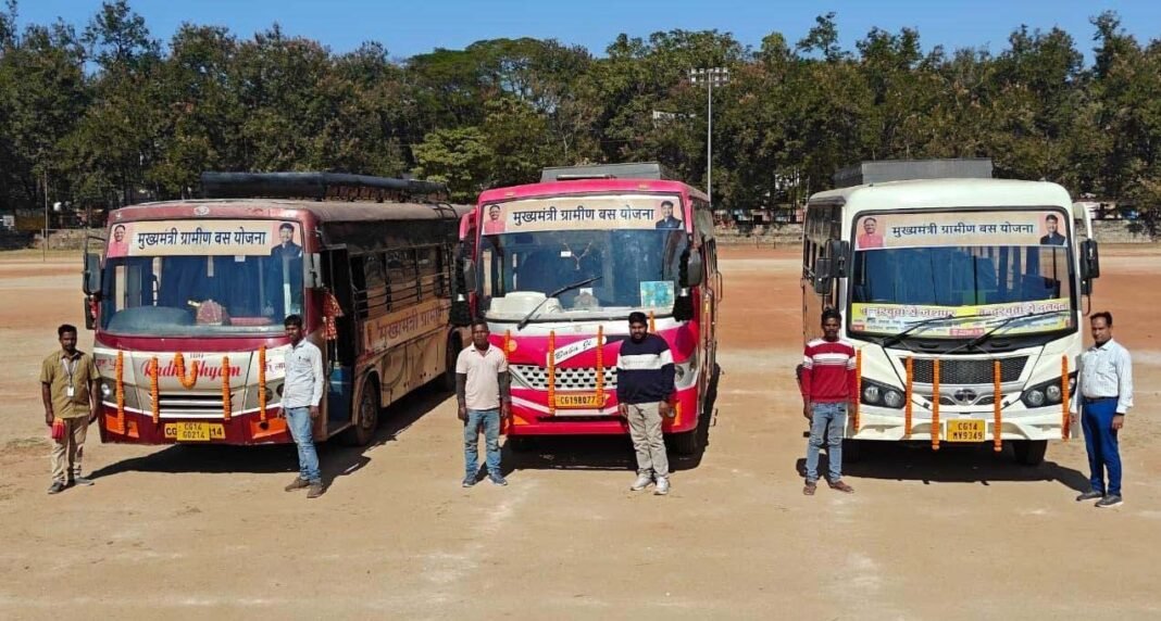 रायपुर : मुख्यमंत्री ग्रामीण बस योजना से जशपुर के गांवों में बढ़ी गतिशीलता
