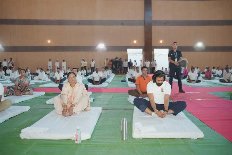 रायपुर : अंतर्राष्ट्रीय योग दिवस पर कोरबा में जिला स्तरीय सामूहिक योग कार्यक्रम आयोजित