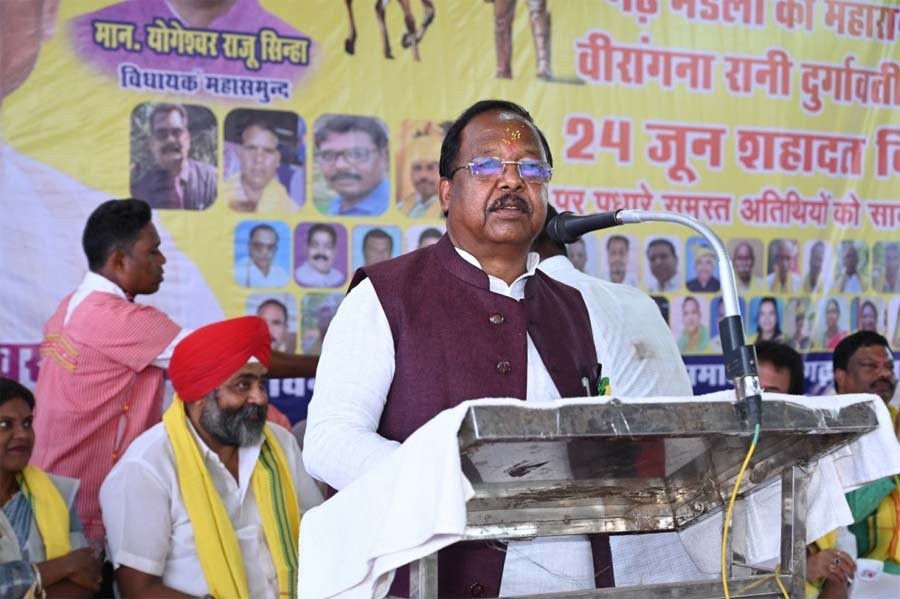 रायपुर : रानी दुर्गावती और शहीद वीर नारायण सिंह आदिवासी समाज के शौर्य और साहस का प्रतीक – मंत्री रामविचार नेताम