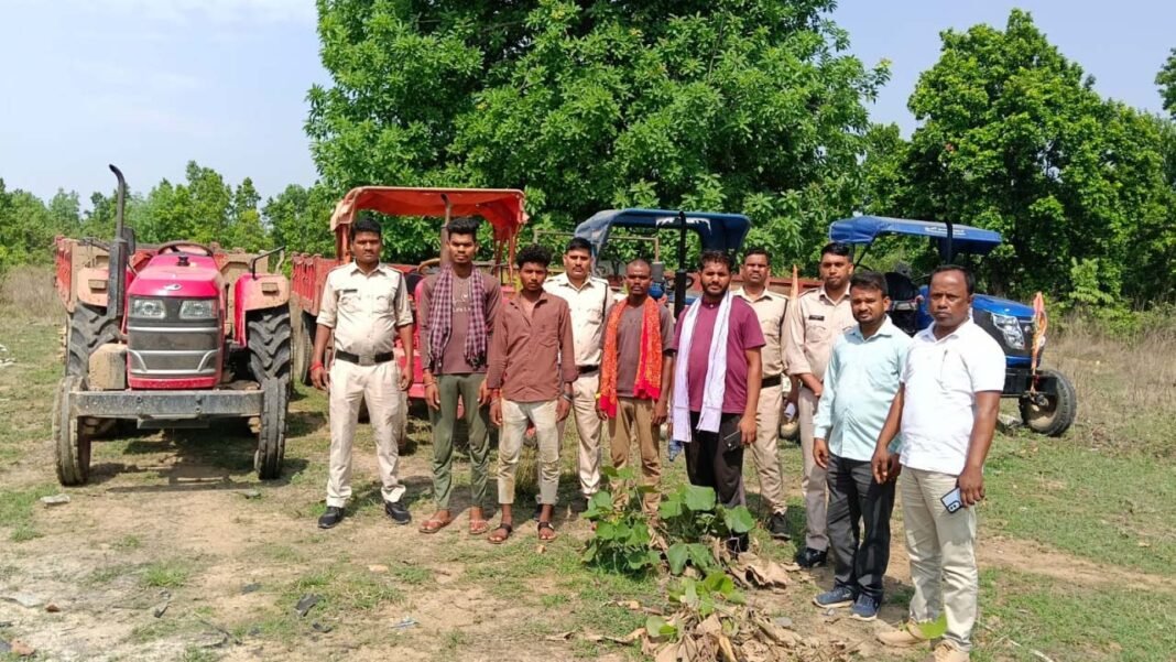 रायपुर : अवैध खनन पर प्रशासन की बड़ी कार्रवाई