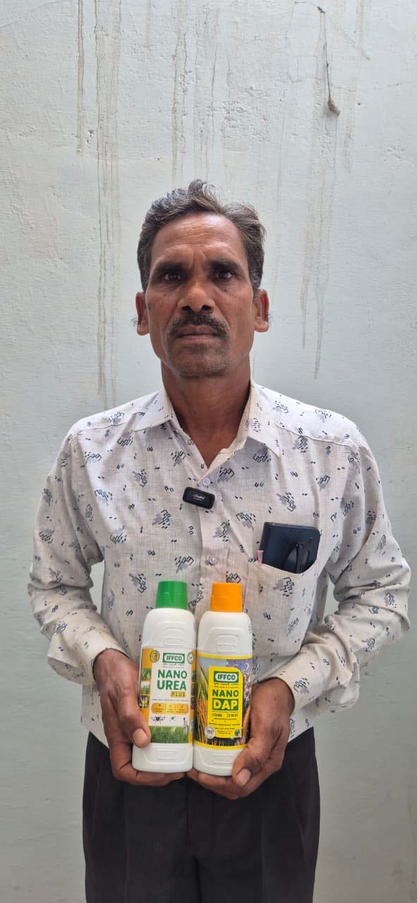 रायपुर : नैनो यूरिया-डीएपी से लागत घटाकर बेहतर उत्पादन ले रहे किसान बेलचंद मेरिया