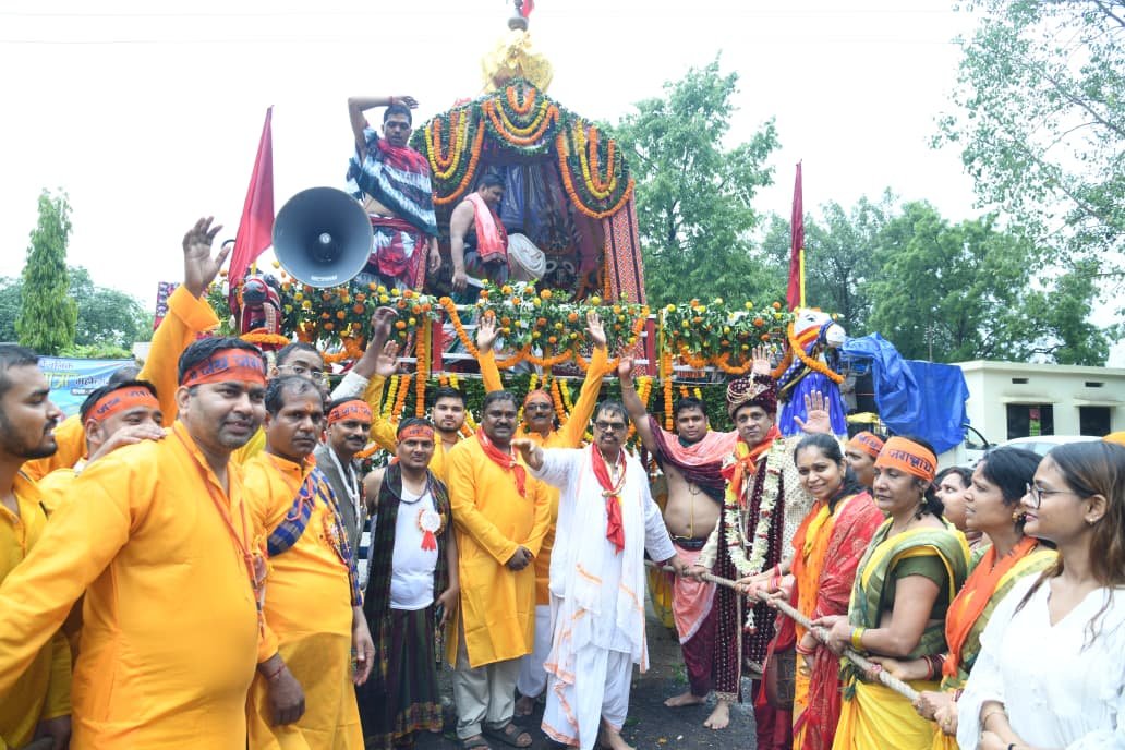 KORBA : बालकोनगर में आयोजित जगन्नाथ रथ यात्रा उत्सव में उमड़े श्रद्धालु
