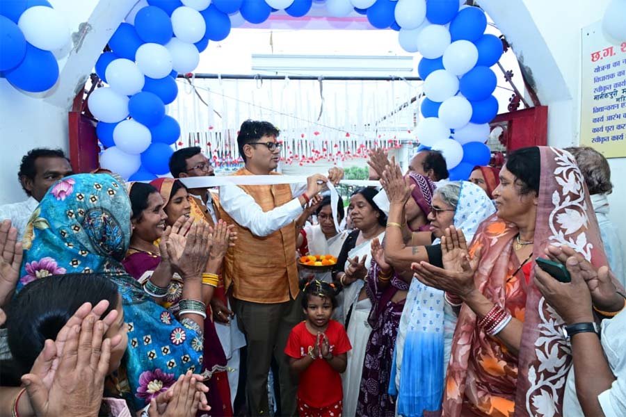 रायपुर : वित्त मंत्री ओपी चौधरी ने किया ‘कबीर कुटीर’ सामुदायिक भवन का लोकार्पण