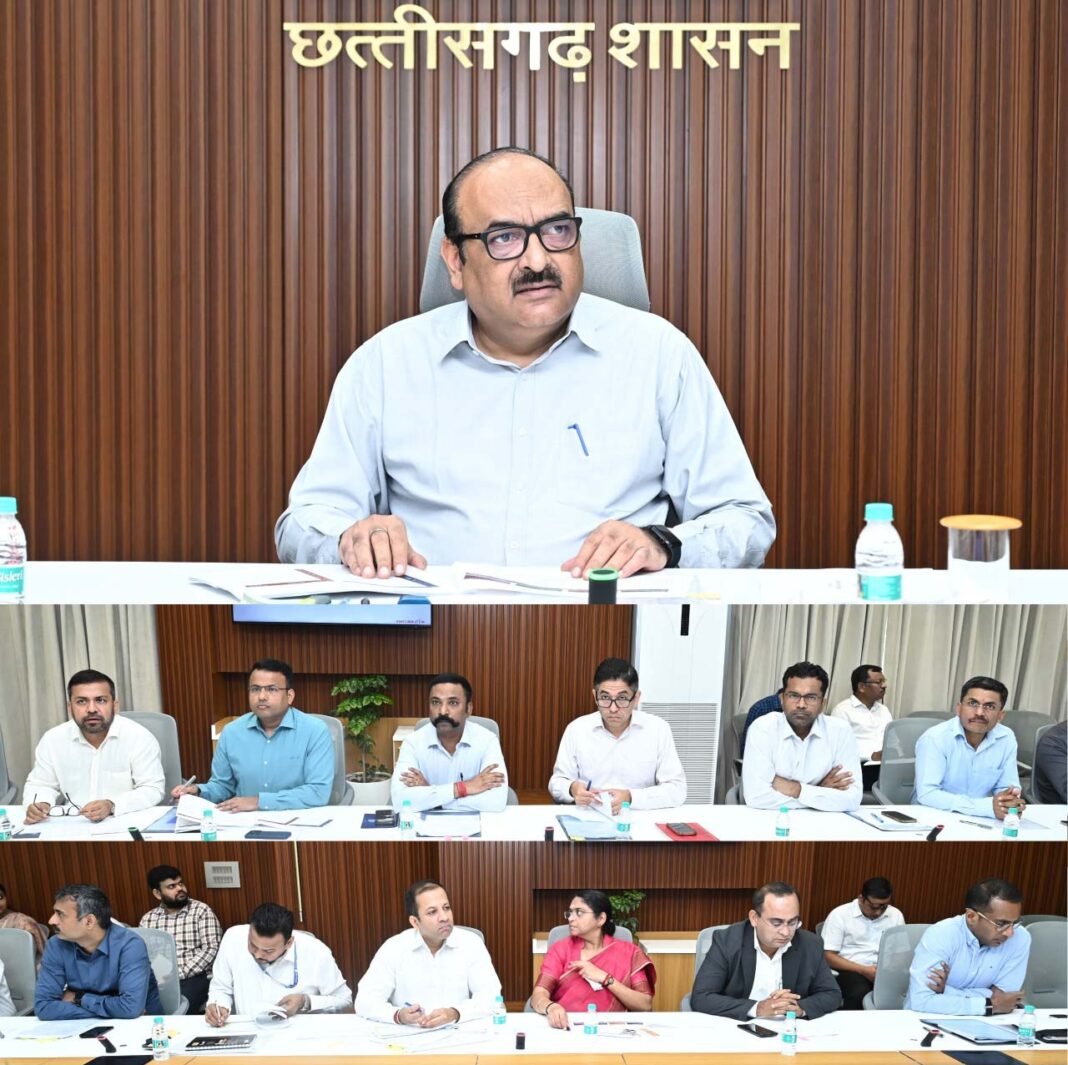रायपुर : मुख्य सचिव ने SASCI 2026-27 के तहत सुधार कार्यों की प्रगति की समीक्षा की