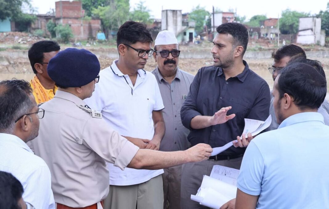 रायपुर : सुशासन की सरकार में रायगढ़ के विकास को मिली नई रफ्तार, वित्त मंत्री ओपी चौधरी ने निर्माण कार्यों का किया निरीक्षण