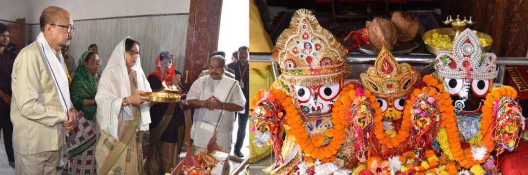 रायपुर : रक्षाबंधन पर राज्यपाल रमेन डेका ने भगवान जगन्नाथ के दर्शन कर बांधा रक्षासूत्र