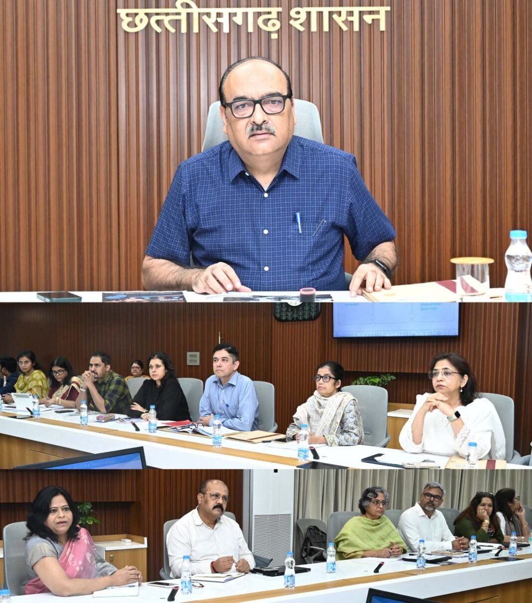 रायपुर : मुख्य सचिव ने बच्चों के लिए स्वास्थ्य कार्यक्रमों को लेकर यूनिसेफ और विभिन्न विभागों के अधिकारियों की संयुक्त बैठक ली