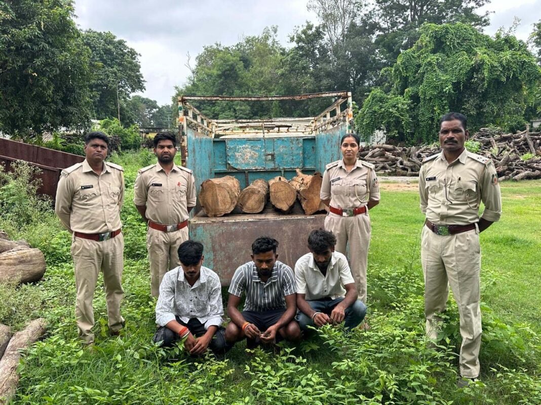 रायपुर : रामानुजनगर वन परिक्षेत्र में अवैध काष्ठ परिवहन पर बड़ी कार्रवाई