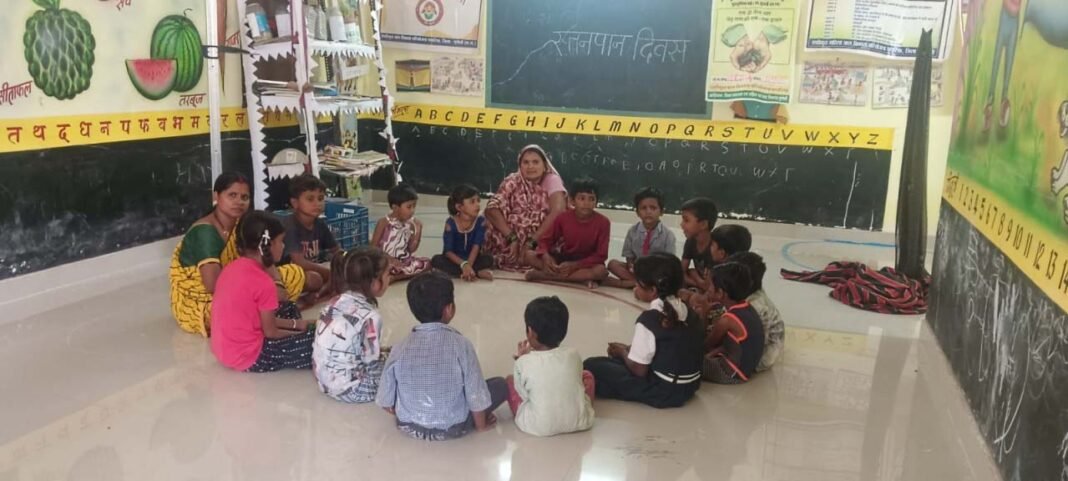 रायपुर : बछेरा में आधुनिक आंगनबाड़ी भवन बना आकर्षण का केंद्र