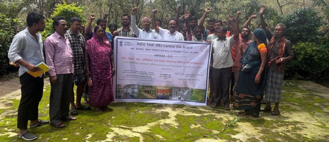KORBA : मेरा रेशम, मेरा अभिमान अभियान के तहत रेशमकीट पालकों को वैज्ञानिक तकनीकों की दी गई जानकारी