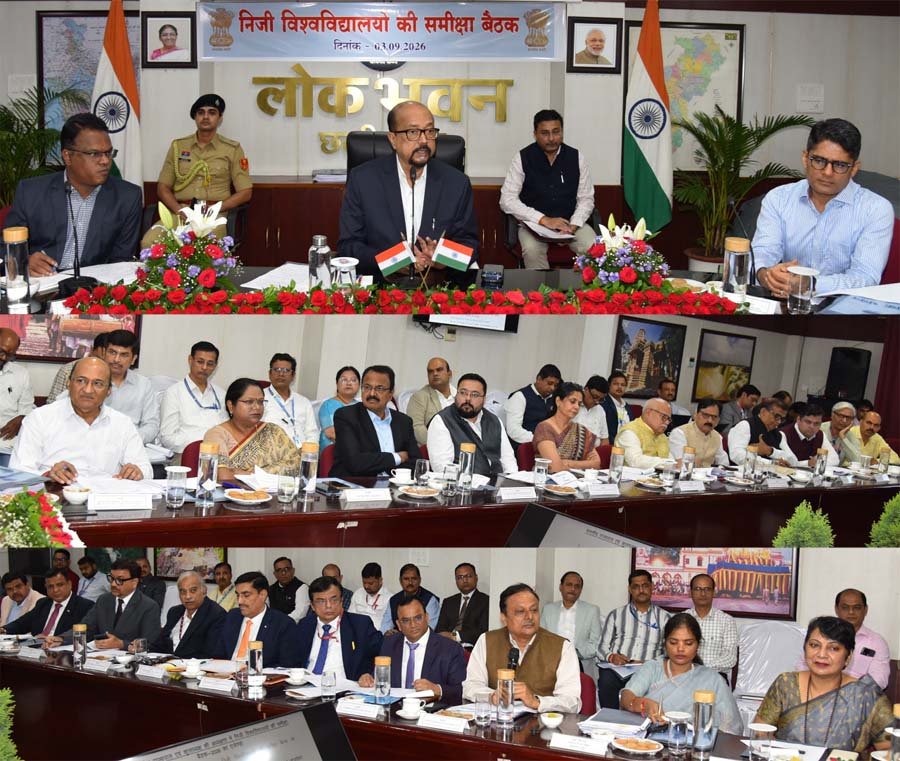 रायपुर : विद्यार्थियों का कल्याण और गुणवत्तापूर्ण शिक्षा हो विश्वविद्यालयों की सर्वाेच्च प्राथमिकता – राज्यपाल डेका