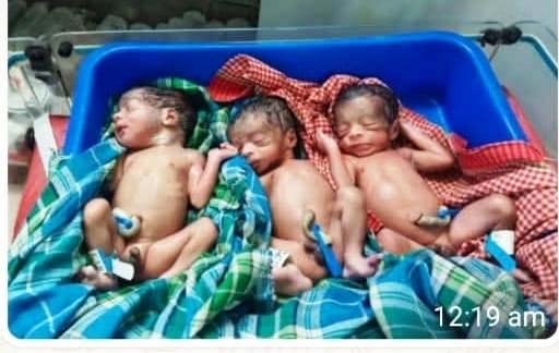 रायपुर : स्वास्थ्य विभाग की तत्परता से पहाड़ी कोरवा महिला ने तीन स्वस्थ नवजात शिशुओं को दिया जन्म