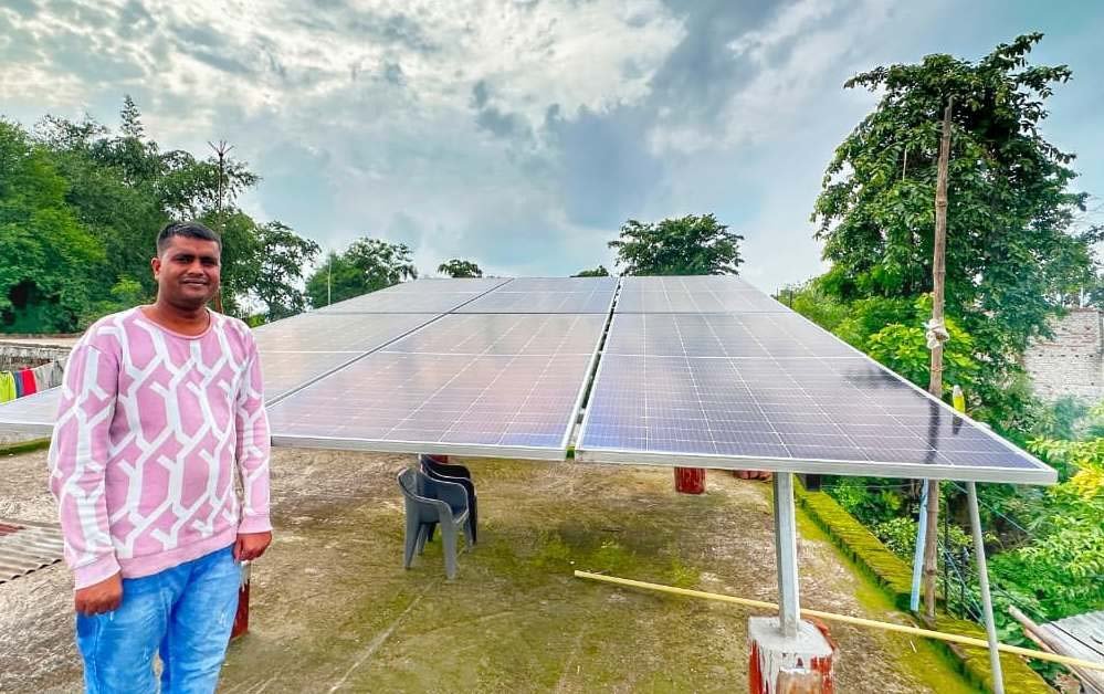 रायपुर : सेवा की कहानी : सूरज की रोशनी से रोशन हुई बचत की राह, जगदीश कश्यप का बिजली बिल हुआ शून्य