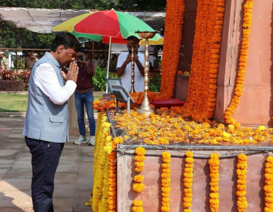 रायपुर : छत्तीसगढ़ में शांति और सुरक्षा के लिए वीर जवानों का बलिदान अविस्मरणीय – वन मंत्री केदार कश्यप