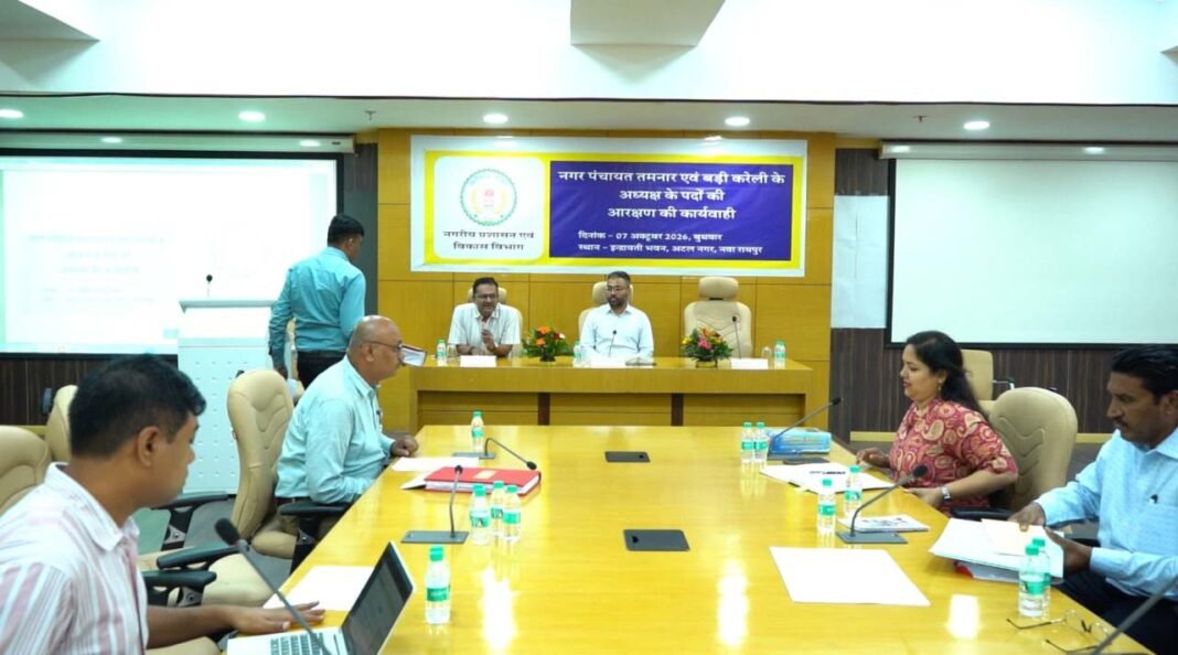 रायपुर : तमनार में अध्यक्ष पद अनारक्षित महिला, बड़ी करेली में रहेगा मुक्त