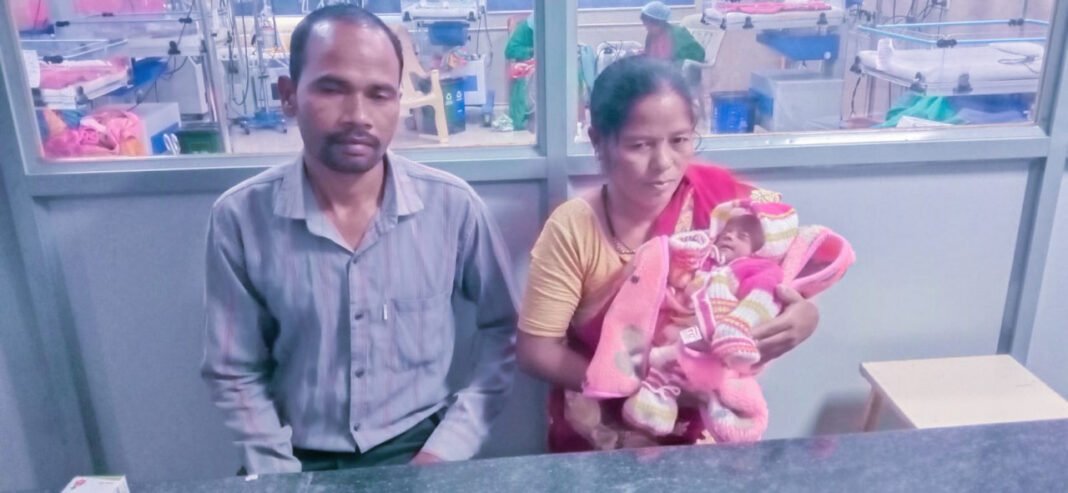 रायपुर : नवजात शिशु का वजन ग्राम से किलोग्राम में बदला